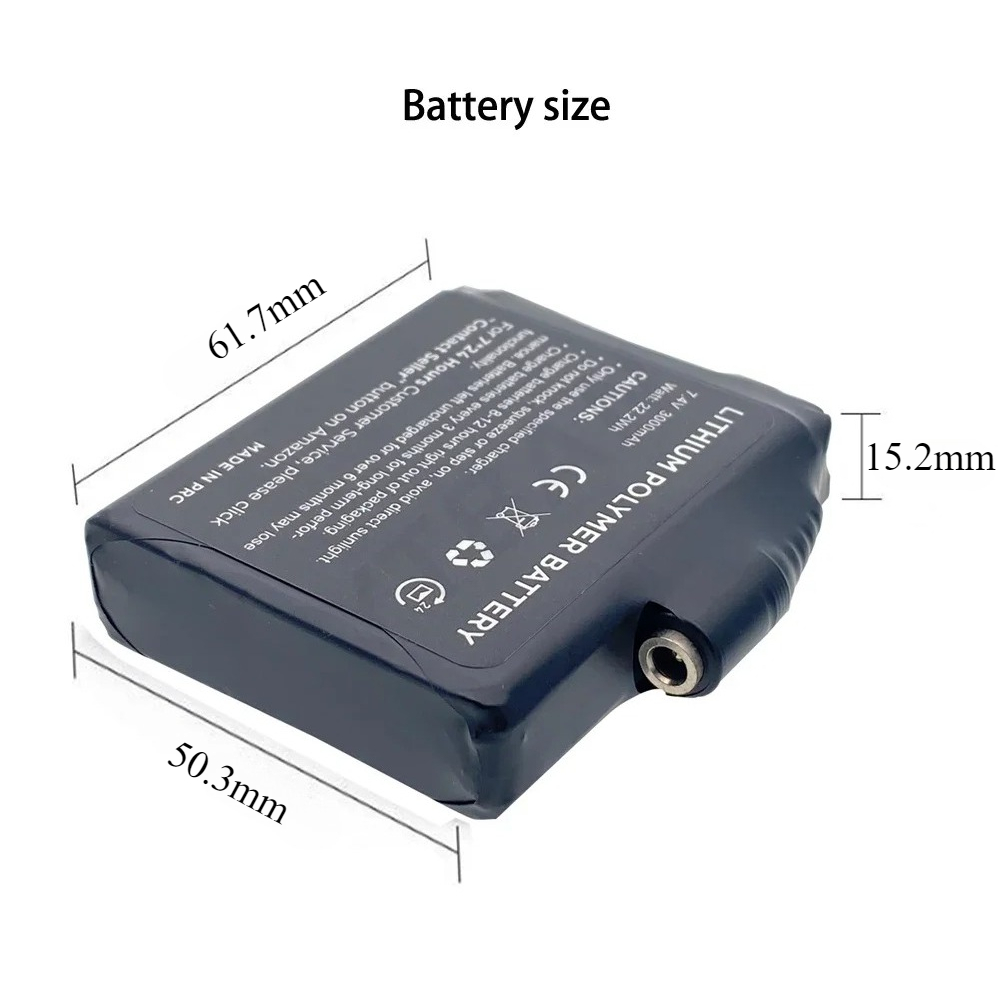 Glove Battery 7.4V 3000mAh Pol - đánh giá và giá Heated Vest Battery