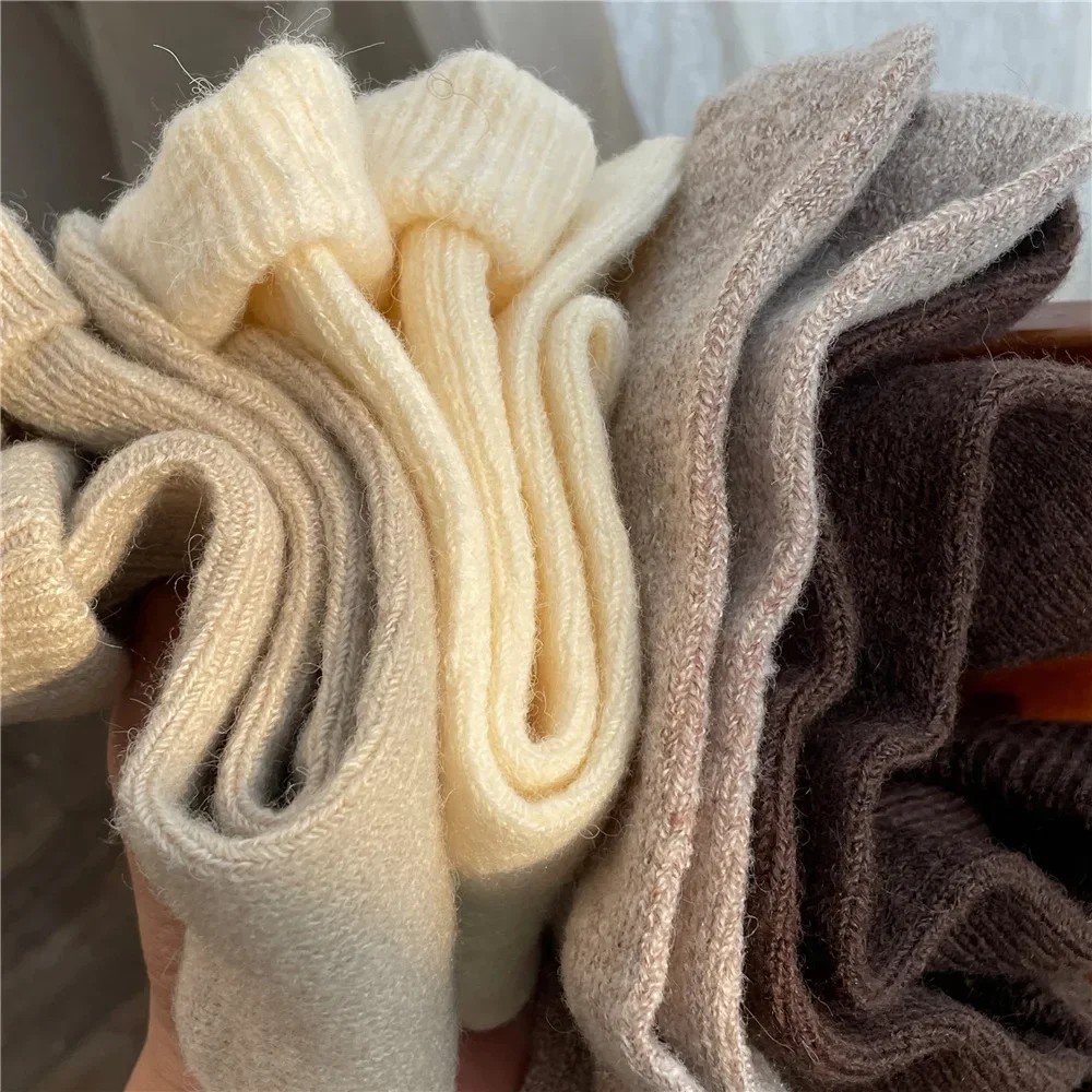 Solid Color Women Winter Thick - đánh giá và giá Thermal Sock Wool