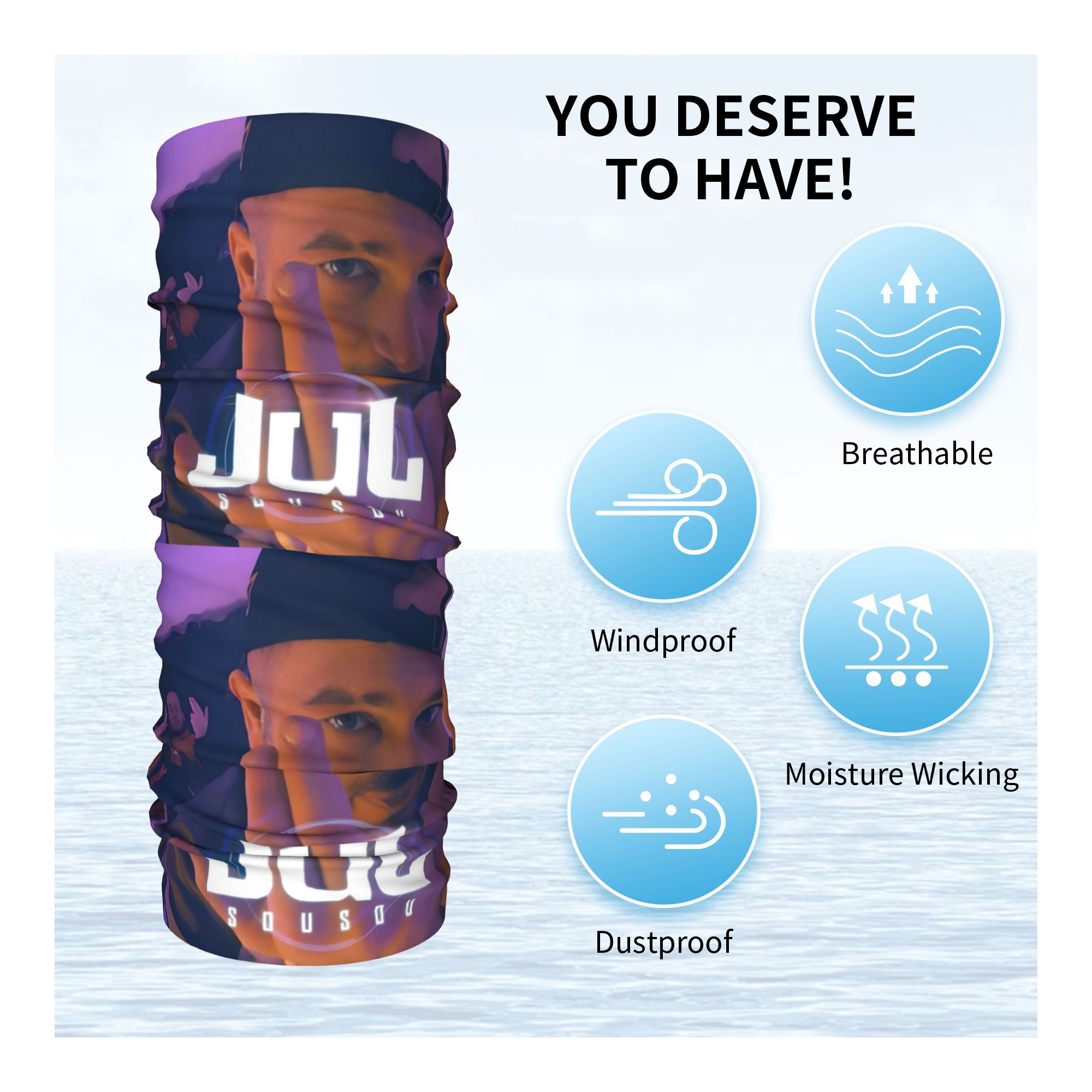 Custom JuL Rap Music Bandana W - đánh giá và giá Neck Gaiter Fleece