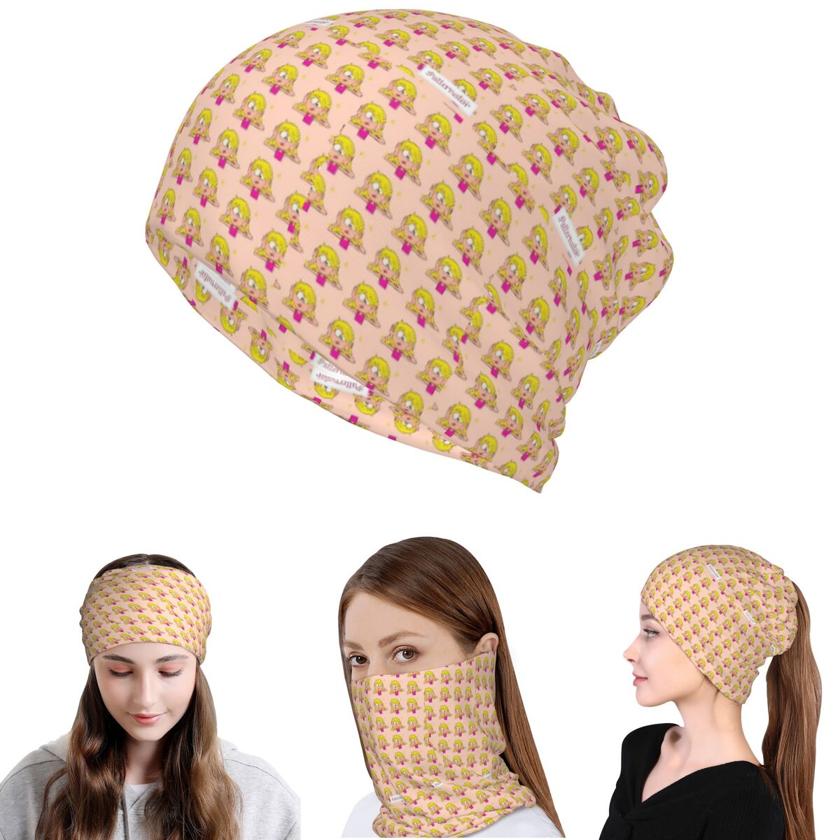 Lizzie Mcguire Cartoon Bandana - đánh giá và giá Knit Beanie Hat Warm