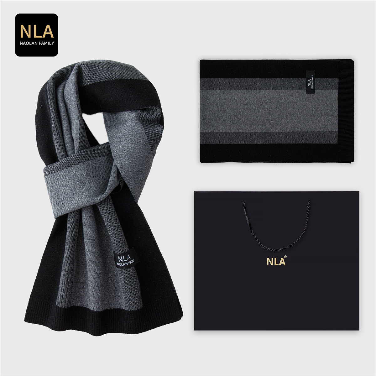 Gift Box Knitted Men's Wool Sc - đánh giá và giá Wool Scarf Men