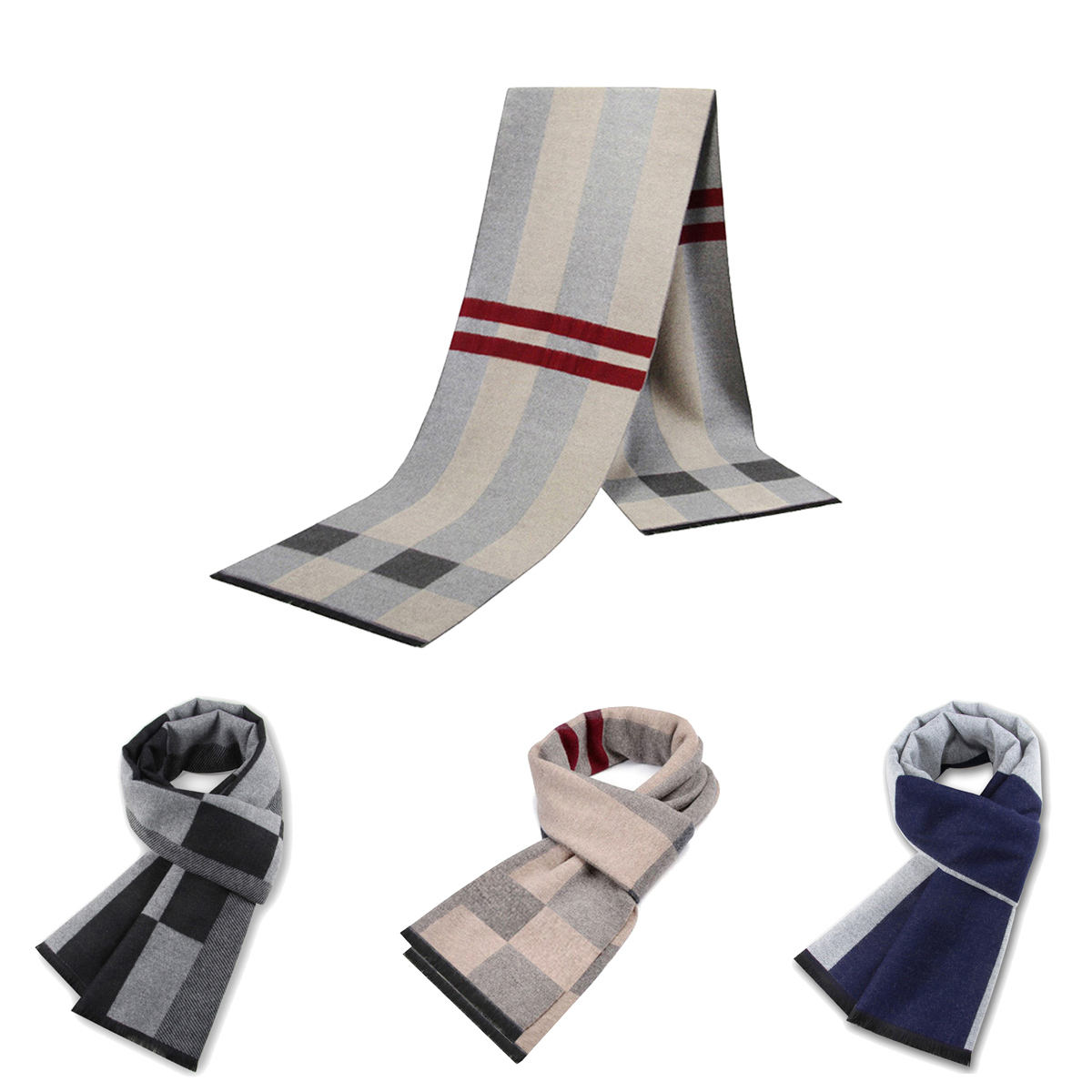 Men Scarf For Man Winter Copy  - đánh giá và giá Wool Scarf Men